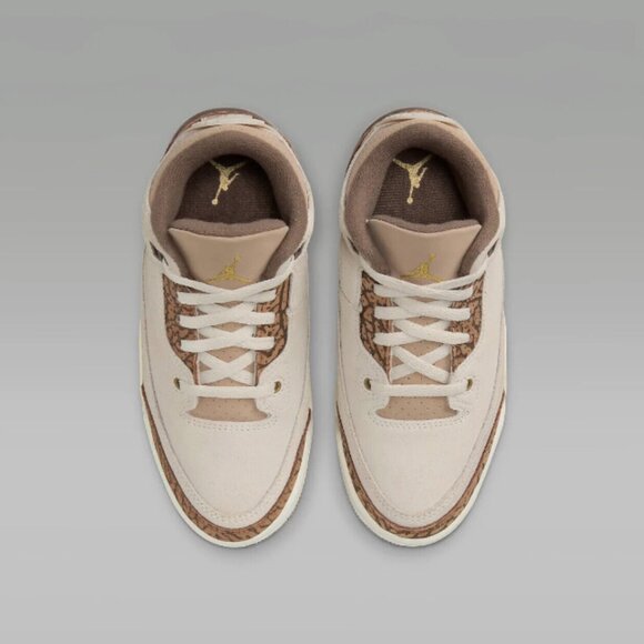 Nike Air Jordan 3 Retro PS ‘Palomino’ Orewood Brown Kids Sneakers ✅ NEW - Picture 3 of 7